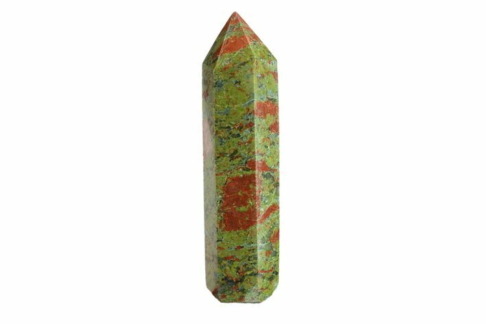 Tall, Polished Unakite Obelisk - South Africa #151902